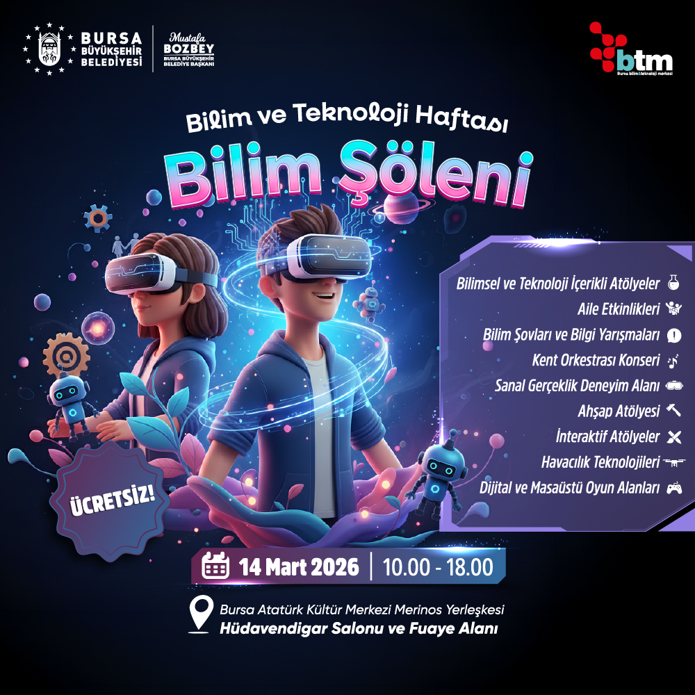 Bilim ve Teknoloji Şöleni | BTM - Bilim Teknoloji Merkezi